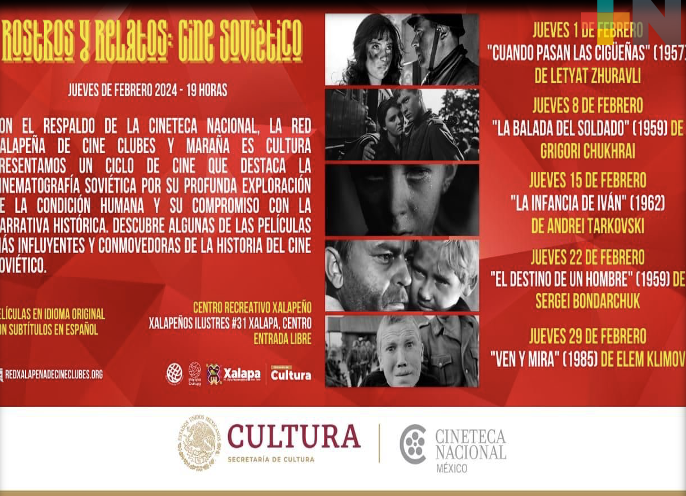 Proyectan Cine Soviético en Centro Recreativo Xalapeño